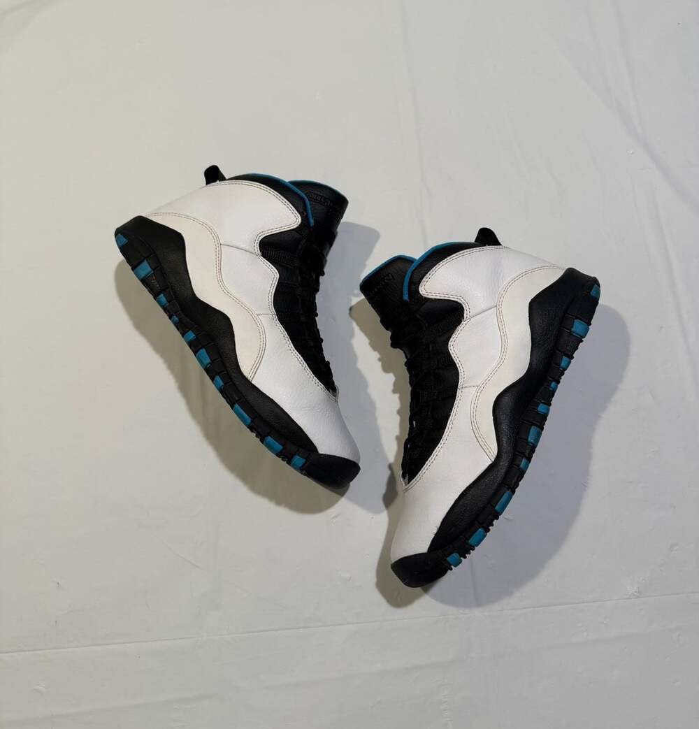 Air Jordan 10 Retro 'Powder Blue' Basketball Sneakers 6y / 7.5 women